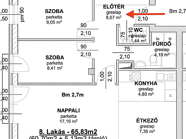 Érd Városközpontban Új Építésű Társasházi lakás eladó #5